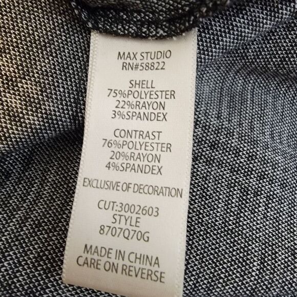 Max Studio Nwt houndstooth plaid knit top large - Picture 6 of 6